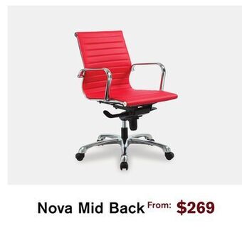 Source Office Furnishings Nova mid back offer