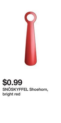 IKEA Snöskyffel shoehorn, bright red offer