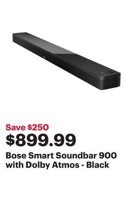 Best Buy Bose smart soundbar 900 with dolby atmos - black offer