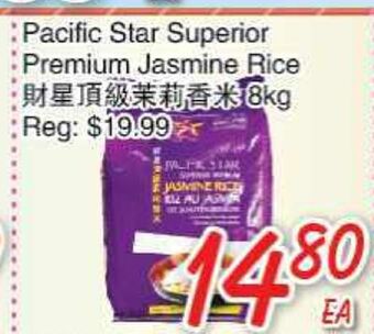 Foody Mart Pacific star superior premium jasmine rice offer