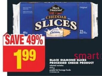 No Frills BLACK DIAMOND SLICES PROCESSED CHEESE PRODUCT 410 g offer