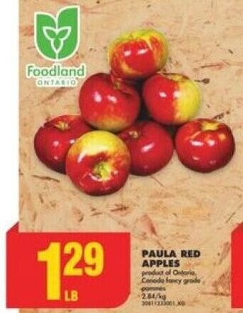 No Frills PAULA RED APPLES offer