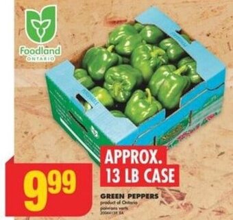 No Frills GREEN PEPPERS offer