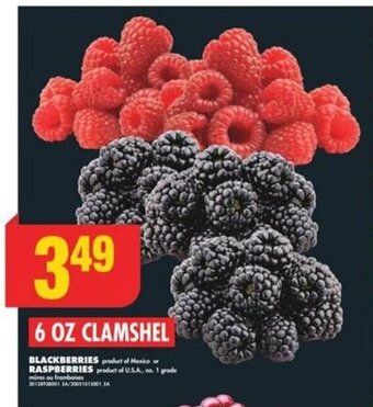 No Frills BLACKBERRIES or RASPBERRIES offer