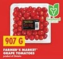 No Frills FARMER'S MARKET GRAPE TOMATOES 907 G offer