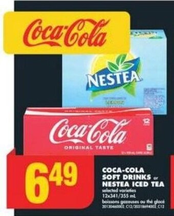 No Frills COCA-COLA SOFT DRINKS or NESTEA ICED TEA offer