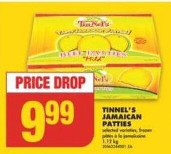 No Frills TINNEL'S JAMAICAN PATTIES offer