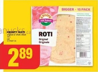No Frills CRISPY ROTI offer