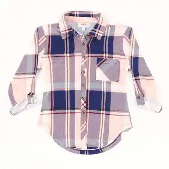 Giant Tiger Monkey bars toddler girl's plaid top with knot front offer