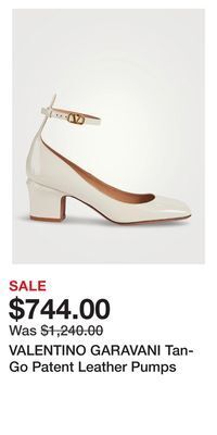 Holt Renfrew Valentino garavani tan-go patent leather pumps offer