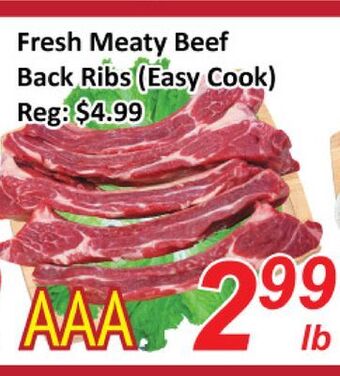 Seasons Foodmart Fresh meaty beef back ribs (easy cook) offer