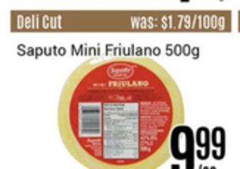 Nations Fresh Foods Saputo mini friulano offer