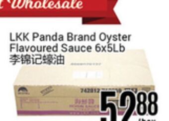 Nations Fresh Foods Lkk panda brand oyster flavoured sauce offer