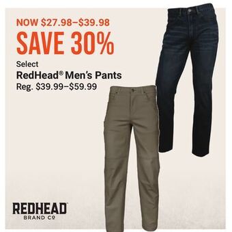 Bass Pro Redhead men's pants offer