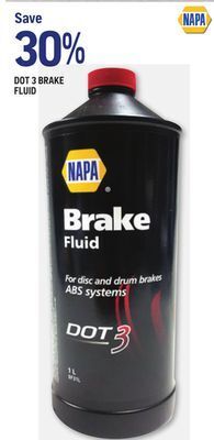 NAPA Auto Parts Dot 3 brake fluid offer