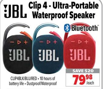 2001 Audio Video Jbl clip 4 - ultra-portable waterproof speaker offer
