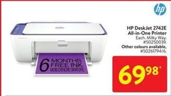 Walmart HP DeskJet 2742E All-in-One Printer offer