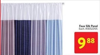 Walmart Faux Silk Panel offer