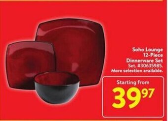 Walmart Soho Lounge 12-Piece Dinnerware Set offer