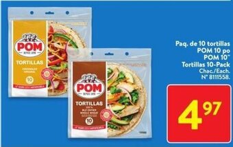 Walmart POM 10" Tortillas 10-Pack offer