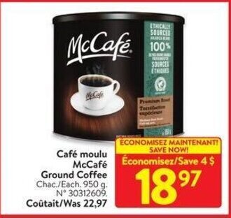 Walmart McCafé Ground Coffee 950 g offer