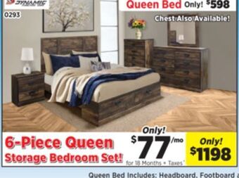 Surplus Furniture Montana 6-piece storage bedroom set offer