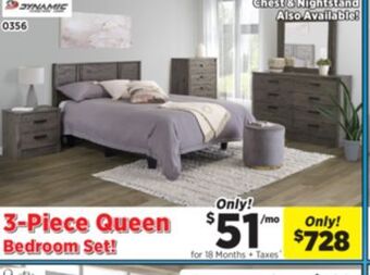 Surplus Furniture Alabaster oak 3-piece bedroom set offer