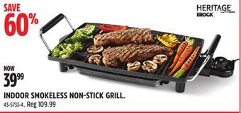 Canadian Tire Heritage the rock indoor smokeless non stick grill offer
