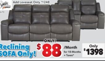 Surplus Furniture Jesolo gray reclining sofa offer
