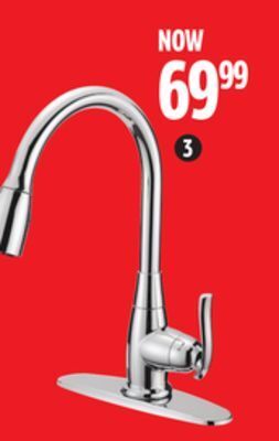 Canadian Tire Danze terrazo 1 handle pull down kitchen faucet offer