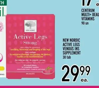 Metro New Nordic Active Legs Venous Ins Supplement offer