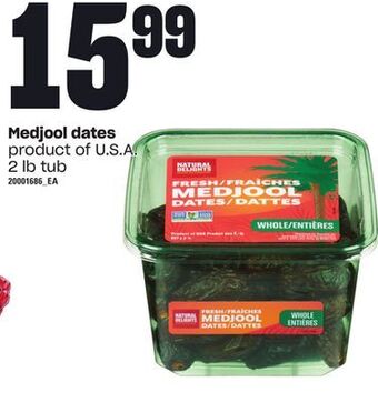 Loblaws Medjool dates, 2 lb tub offer