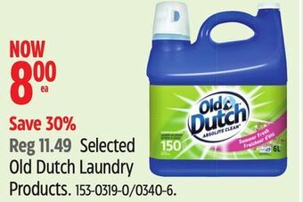 Canadian Tire Selected old dutch laundry products offer