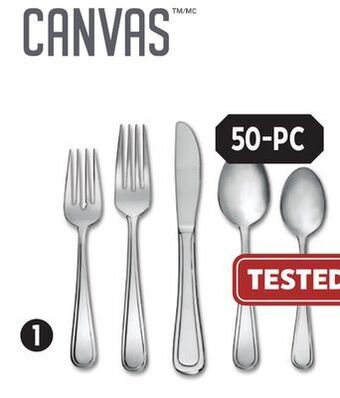 Canadian Tire Canvas madison flatware set offer