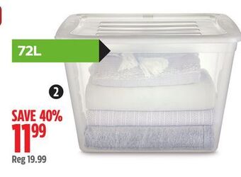 Canadian Tire Type a clear tote offer