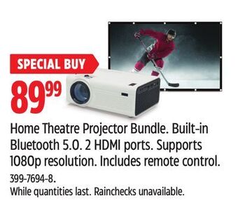 Canadian Tire Rca home theatre projector bundle offer