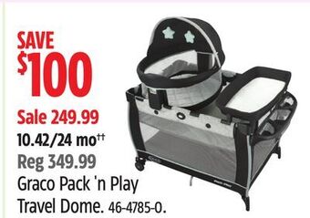 Canadian Tire Graco pack 'n play travel dome offer
