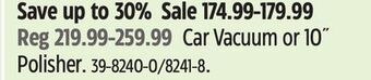 Canadian Tire Worx car vacuum or 10˝ polisher offer