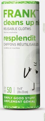 Canadian Tire Frank reusable cloths, 50-pk offer