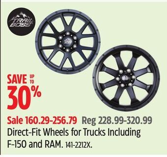 Canadian Tire Trail boss direct-fit wheels for trucks including f-150 and ram offer