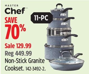 Canadian Tire Master chef non-stick granite cookset offer