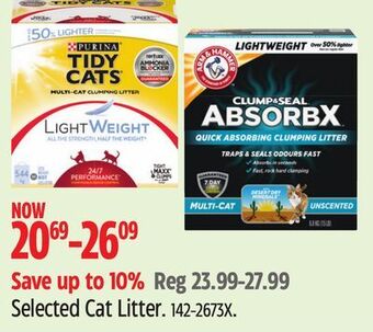 Canadian Tire Selected cat litter offer