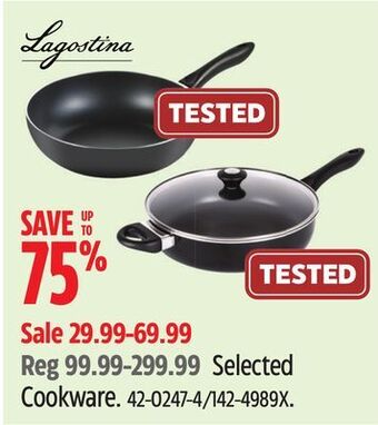 Canadian Tire Lagostina selected cookware offer