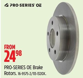 Canadian Tire Pro-series oe brake rotors offer