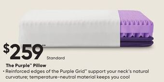 Sleep Country The purple pillow offer