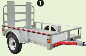 Canadian Tire Stirling galvalume plus 4 x 6´ galvanized open-rail trailer offer
