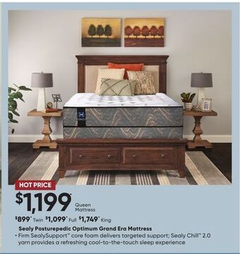 Sleep Country Sealy posturepedic optimum grand era mattress offer