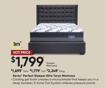 Sleep Country Serta perfect sleeper elite taryn mattress offer