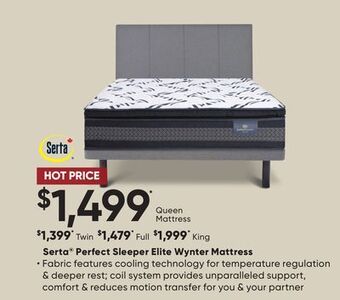 Sleep Country Serta perfect sleeper elite wynter mattress offer