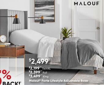 Sleep Country Malouf forte lifestyle adjustable base offer